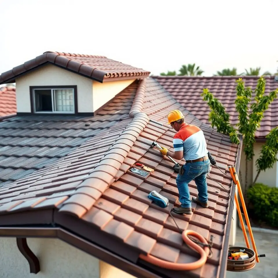 A professional roofing crew installing clean architectural shingles on a suburban West Jordan home.