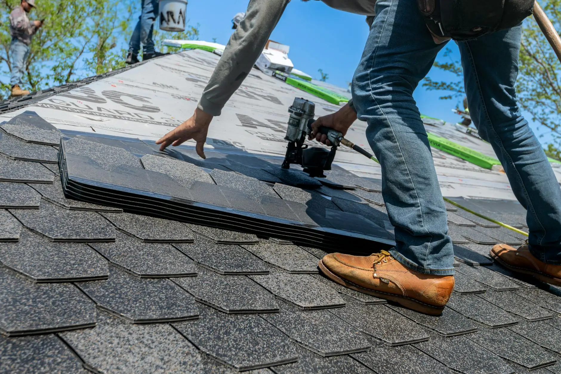Commercial composition shingle roofing installation on a multi-family property in West Jordan, Utah