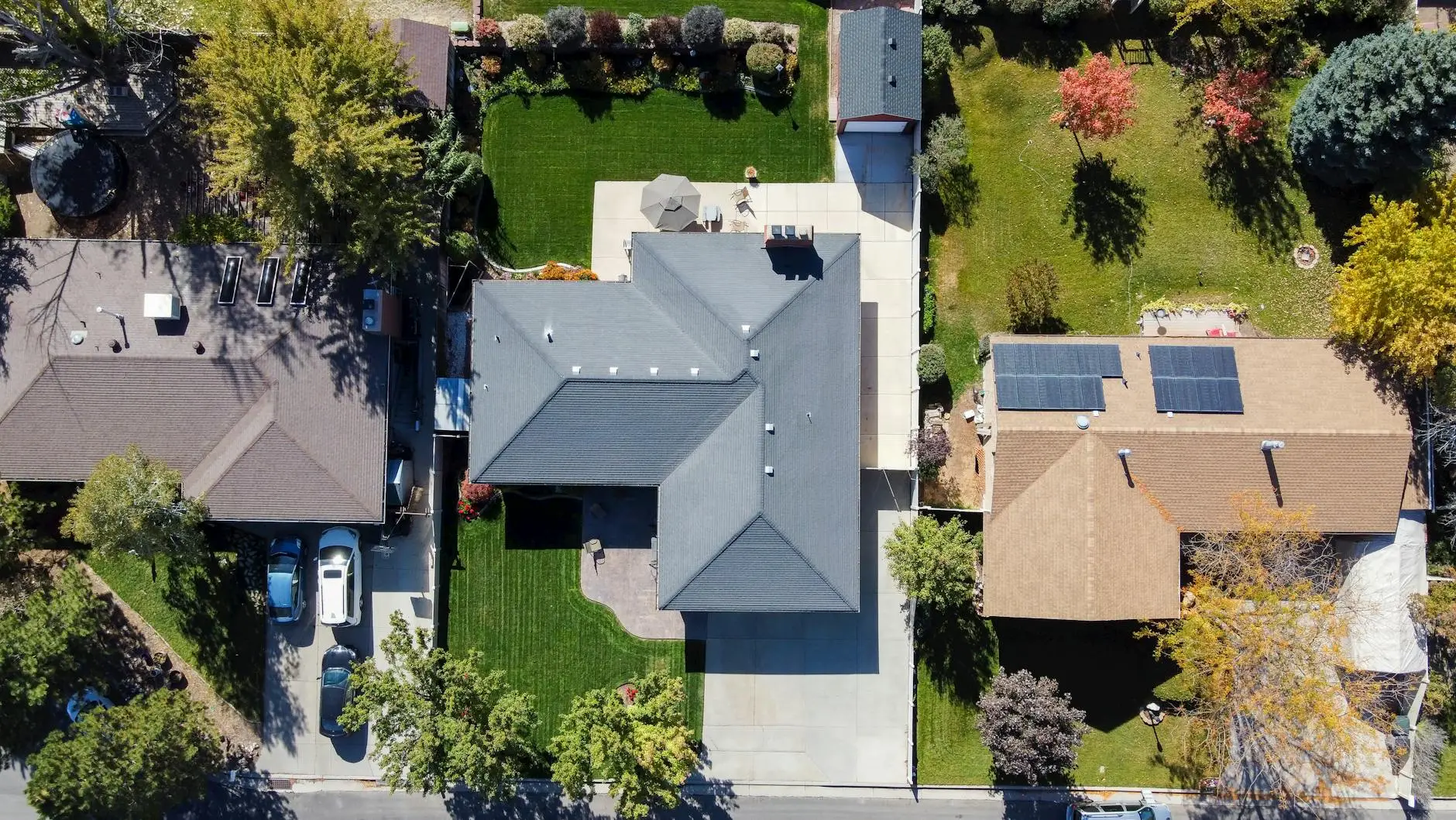 Close-up of newly installed architectural shingles on a West Jordan home roof showing clean drip edge and flashing